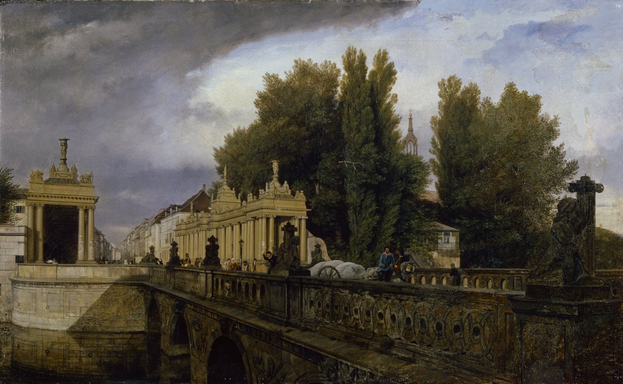 Konigsbrucke في Konigsstrasse ، برلين ، 1835 بواسطة يوهان فيليب إدوارد جارتنر