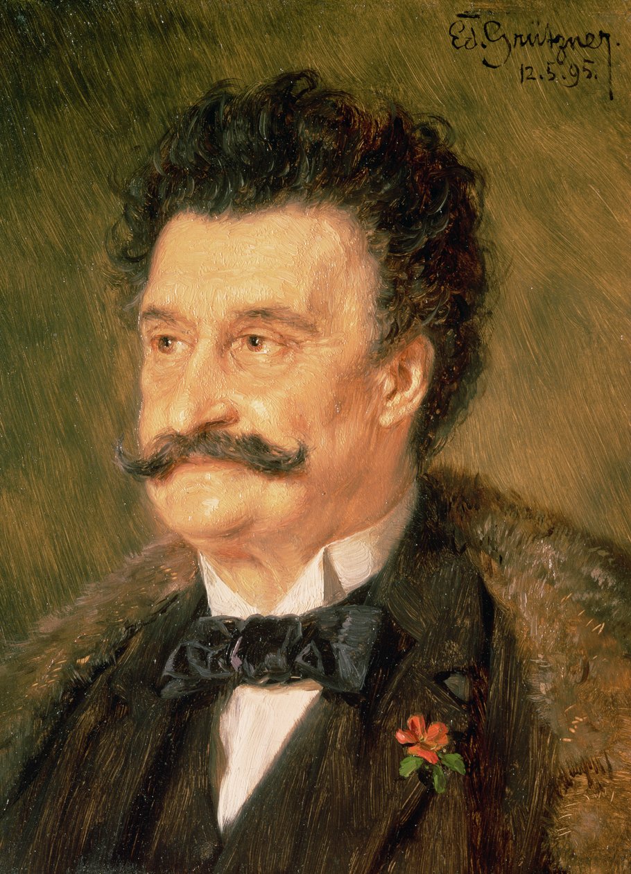 يوهان شتراوس الأصغر 1895 بواسطة إدوارد فون جروتزنر
