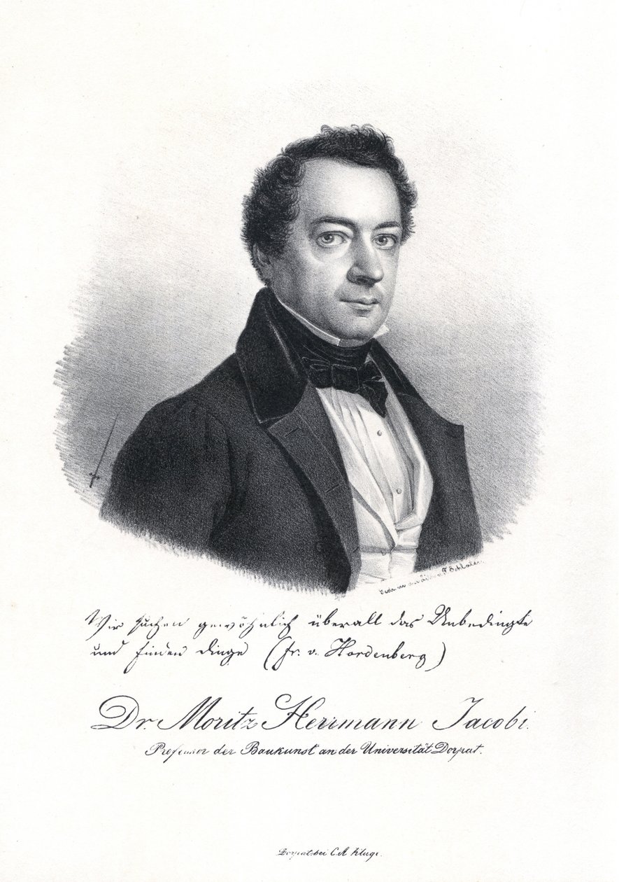 صورة لموريتز هيرمان فون جاكوبي 1801-1874 ، 1837. بواسطة إدوارد هاو