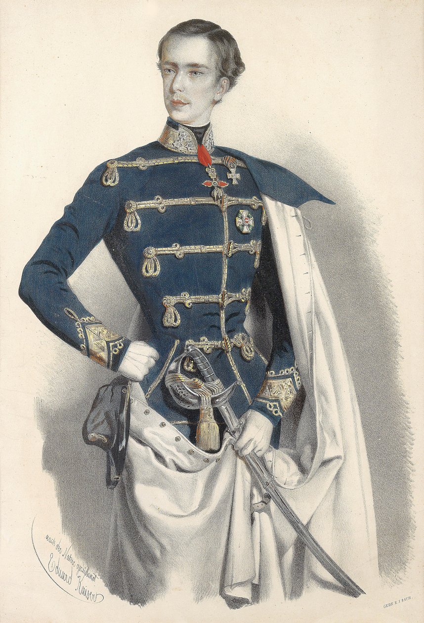 صورة للإمبراطور النمساوي فرانز جوزيف الأول بالزي الهنغاري ، ج. 1850. بواسطة إدوارد كايزر