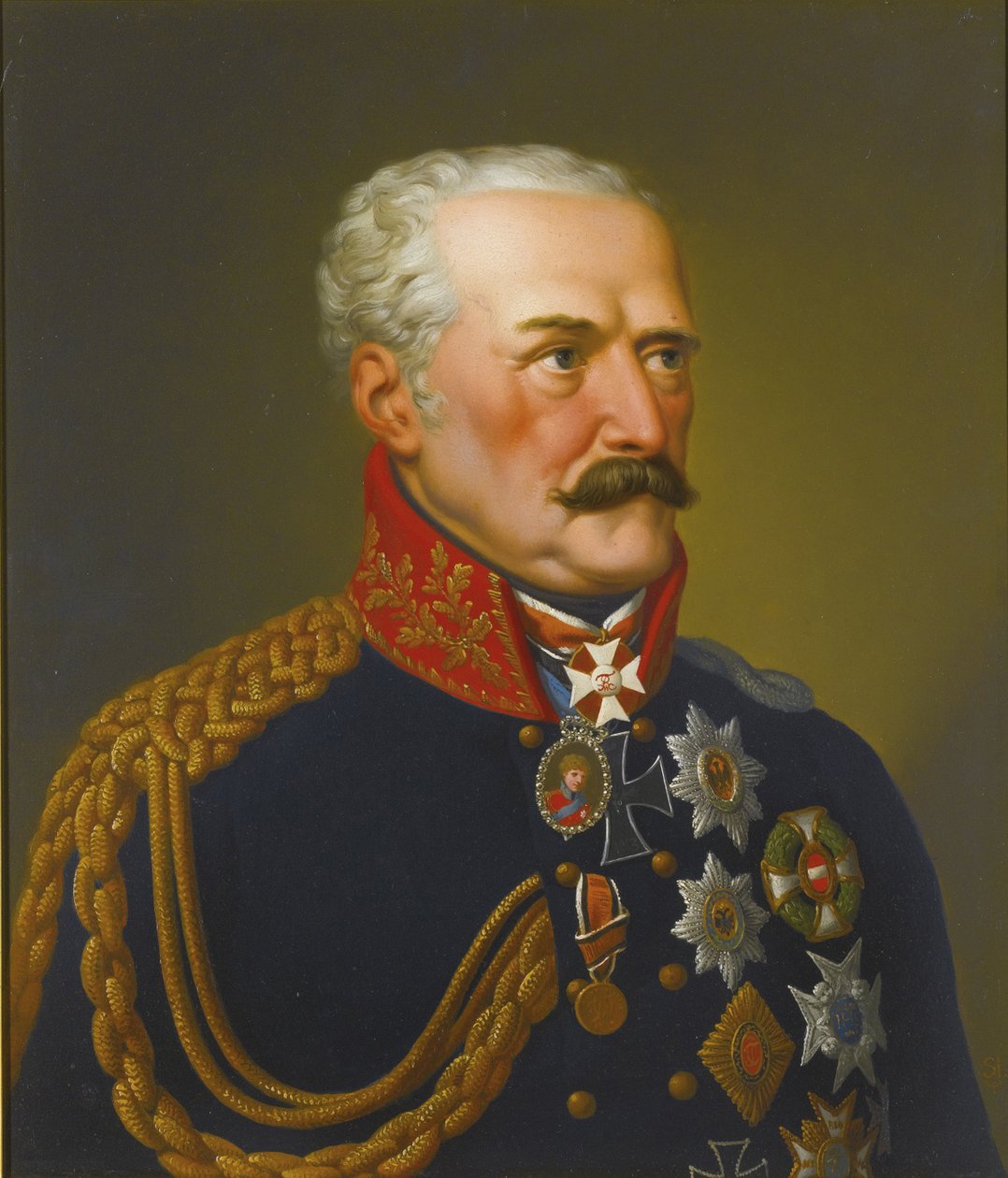 صورة لجبهارد ليبرخت فون بلوخر ، أمير والشتات 1742-1819 بواسطة إدوارد ستروهلنغ