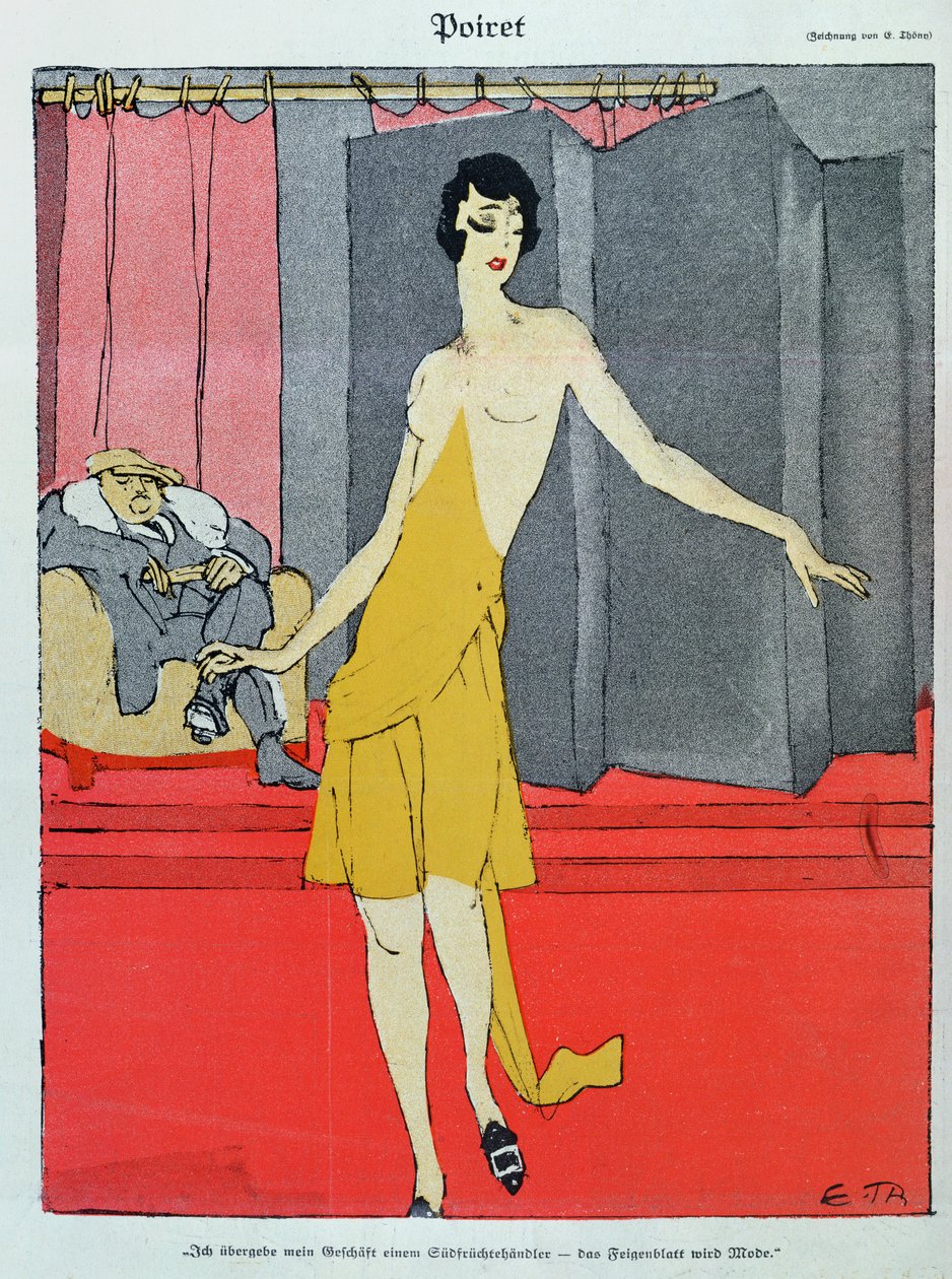 في Couturier ، نموذج مع Paul Poiret (1879-1944) من Simplicissimus بواسطة إدوارد ثوني