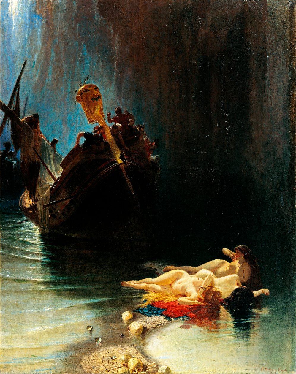 Legend of sirens (oil on canvas) بواسطة إدواردو دالبونو