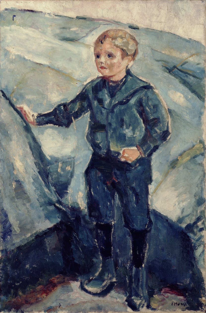 فتى باللون الأزرق ، c.1900 بواسطة إدوارد مونش
