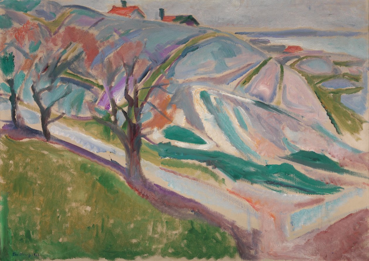 المناظر الطبيعية ، كراجيرو ، 1912 بواسطة إدوارد مونش