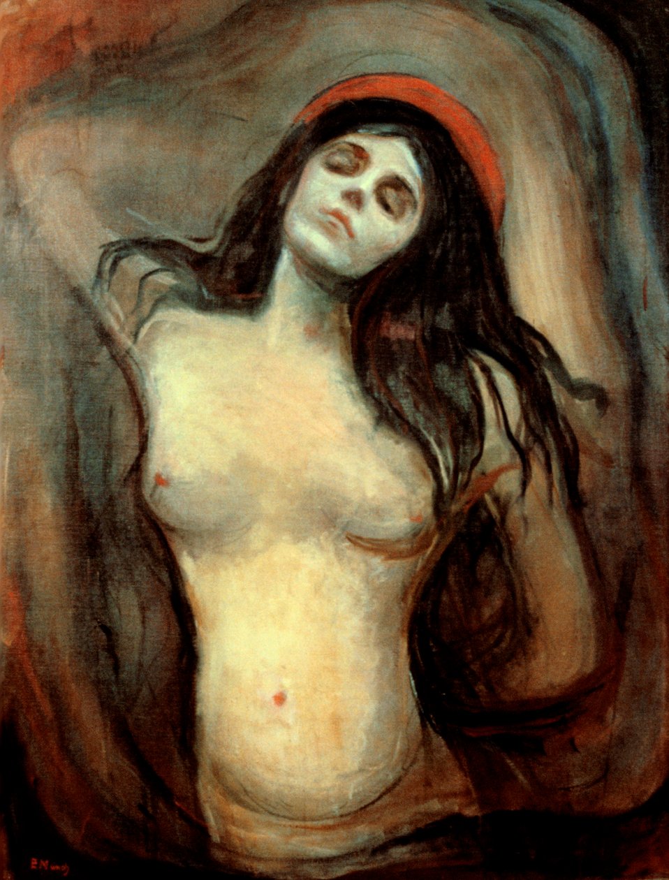 مادونا ، 1894-1895 بواسطة إدوارد مونش