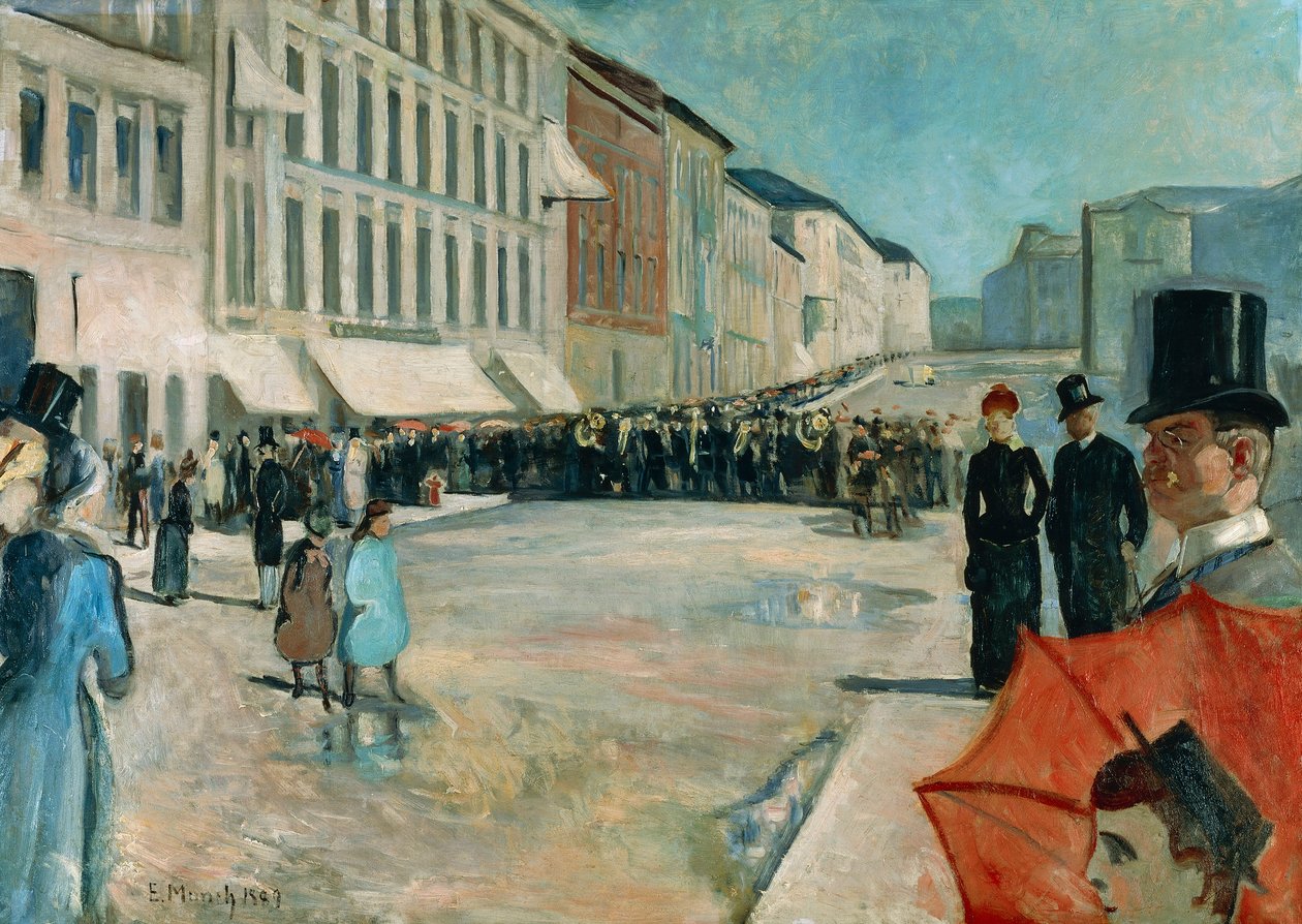 Music on Karl Johan Street بواسطة إدوارد مونش