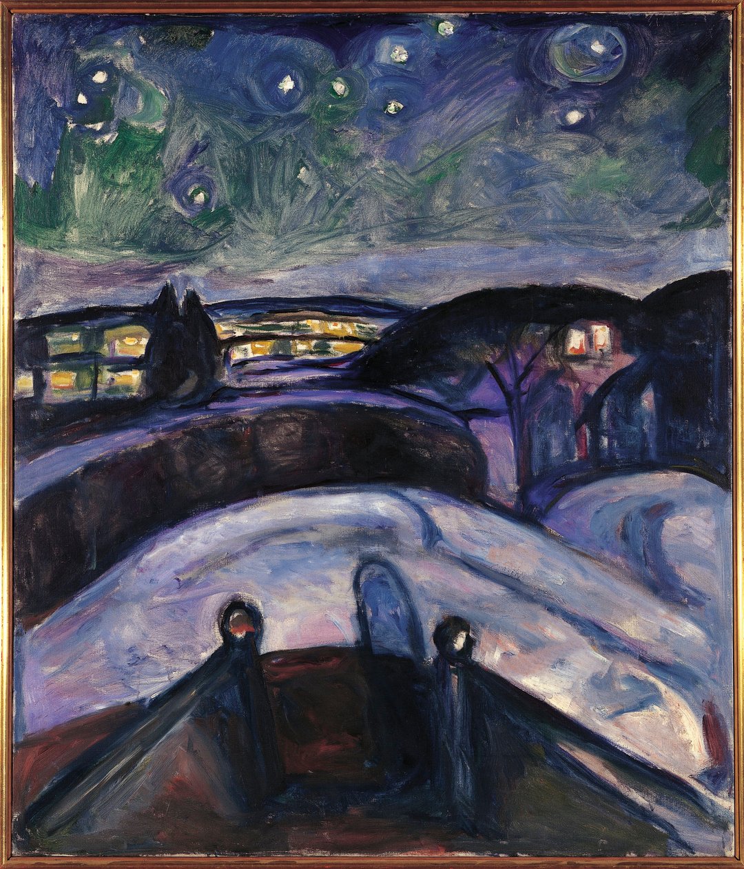 Norway, Oslo, Starry Night بواسطة إدوارد مونش