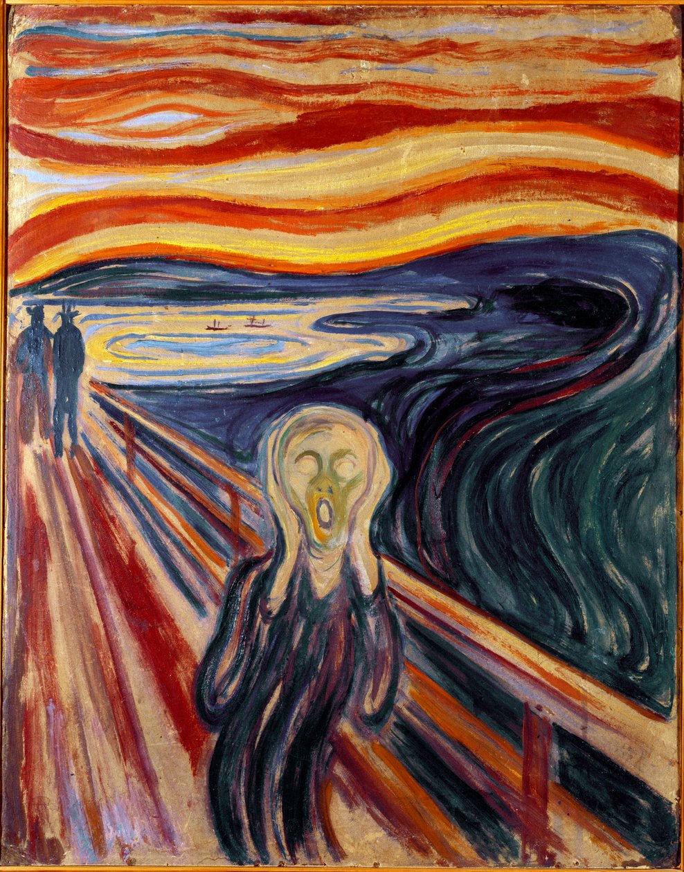 The Cry Painting by Edvard Munch (1863-1944) 1893 Sun. 83,5x66 cm Oslo, Kommunes Kunstsamlinger Munch-Museet (Musee Munch) بواسطة إدوارد مونش