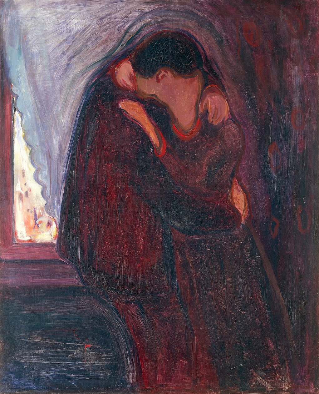 The Kiss بواسطة إدوارد مونش