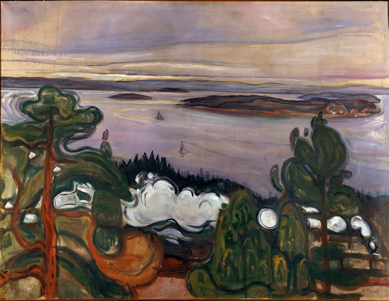 The Smoke of the Train Painting by Edvard Munch (1863-1944) 1900 Sun. 84,5x109 cm Oslo, Kommunes Kunstsamlinger Munch-Museet (Musee Munch) بواسطة إدوارد مونش