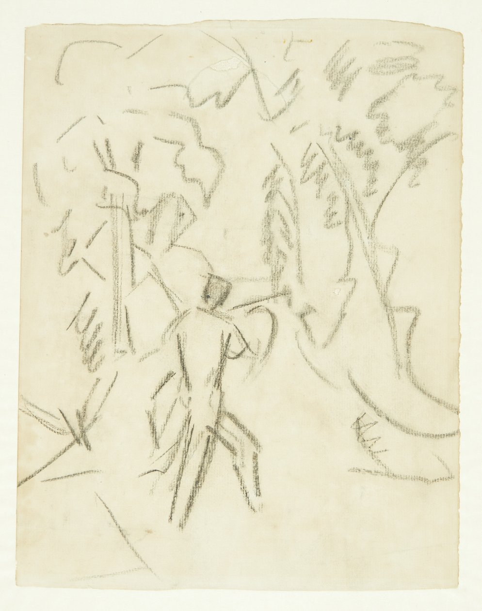 مسودة للوحة Faun و Nymph بواسطة إدوارد ويي