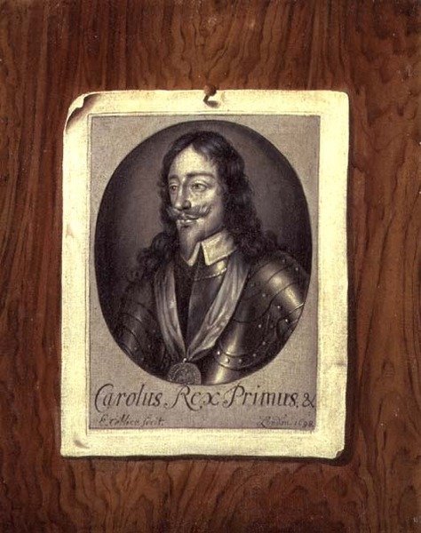 رسم ترومبي لويل لنقش تشارلز الأول (1600-49) 1698 (زيت على قماش) بواسطة Edwaert Colyer أو Collier