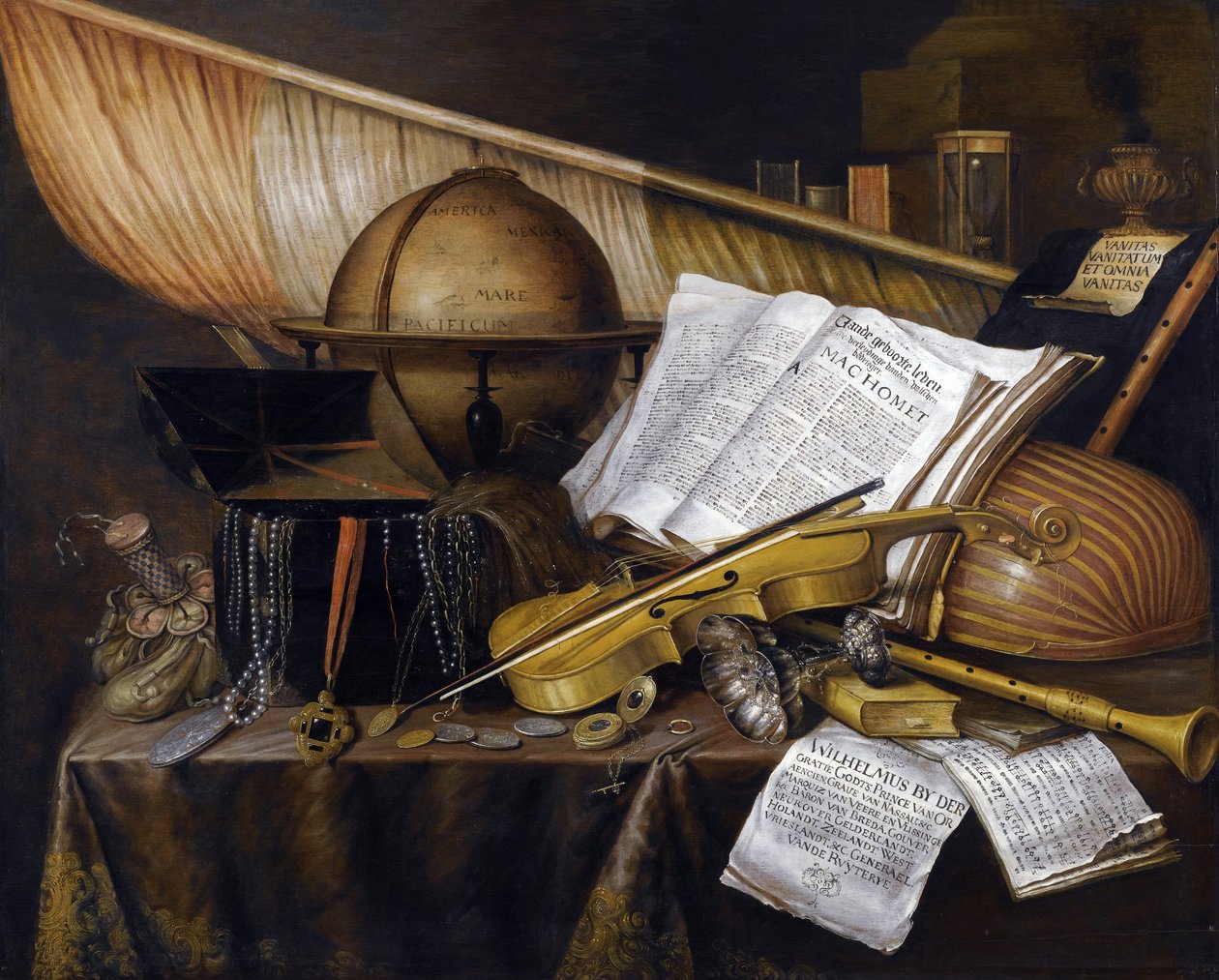 Vanitas Still Life - رسم إدوارت كولير (1642-1708) بواسطة Edwaert Colyer أو Collier