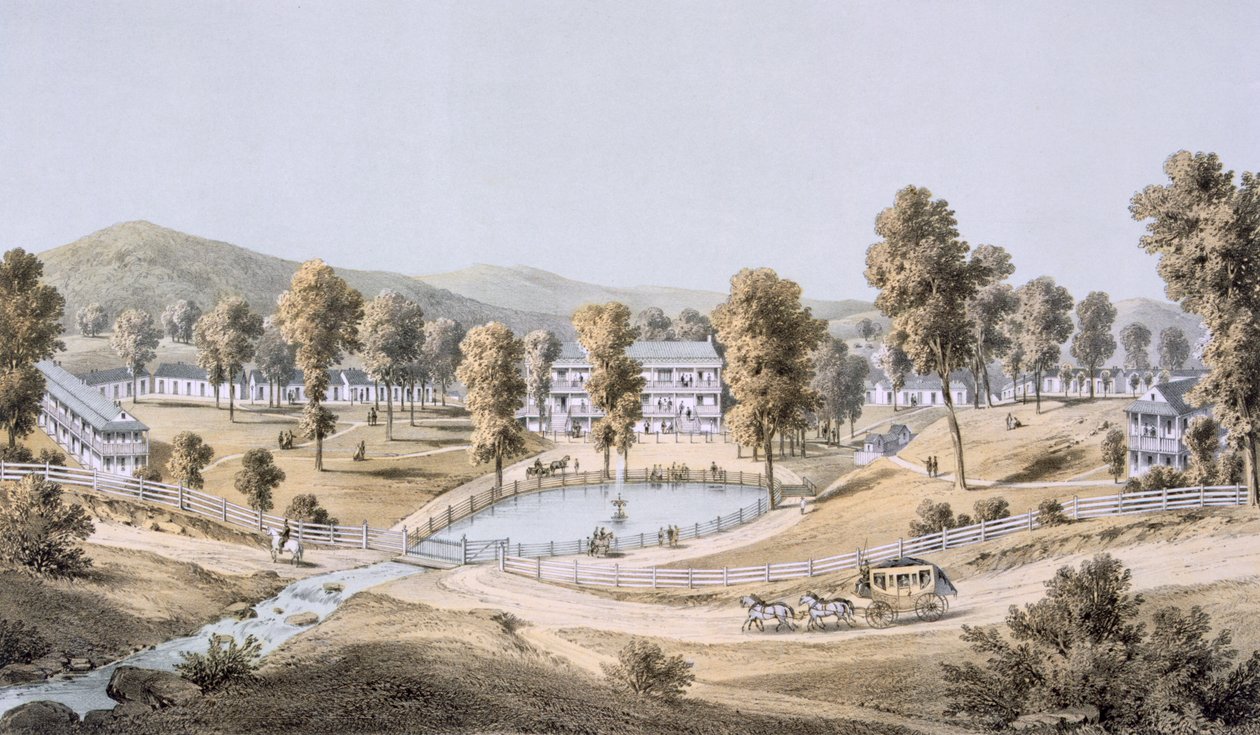 الأصفر كبريت سبرينغز ، مقاطعة مونتغومري ، 1858 بواسطة إدوارد باير