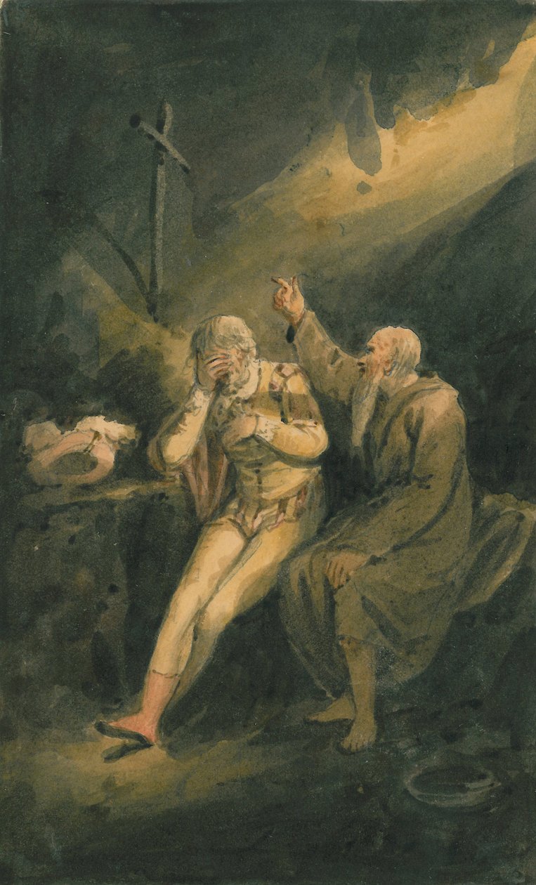مشهد من فيلم "As You Like It" ، c.1798-1819 بواسطة إدوارد بيرد
