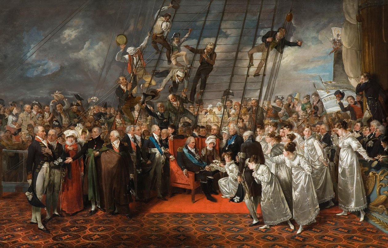 وصول لويس الثامن عشر إلى كاليه ، 1792-1819 بواسطة إدوارد بيرد