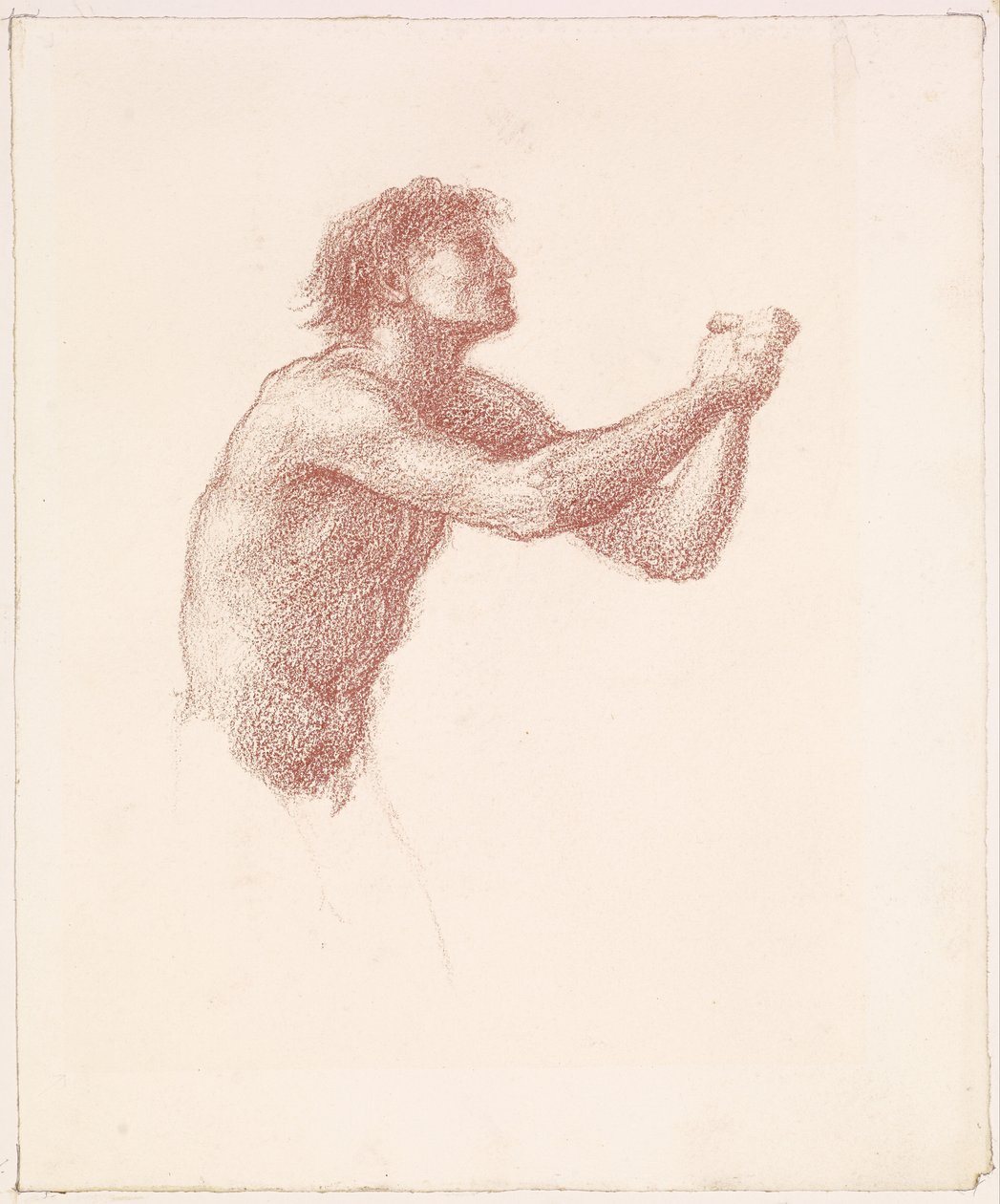 The Hill of Venus - Male Nude - دراسة واحدة من الحصاد لجذب الحصاد لجذب الزهرة بواسطة إدوارد بورن جونز