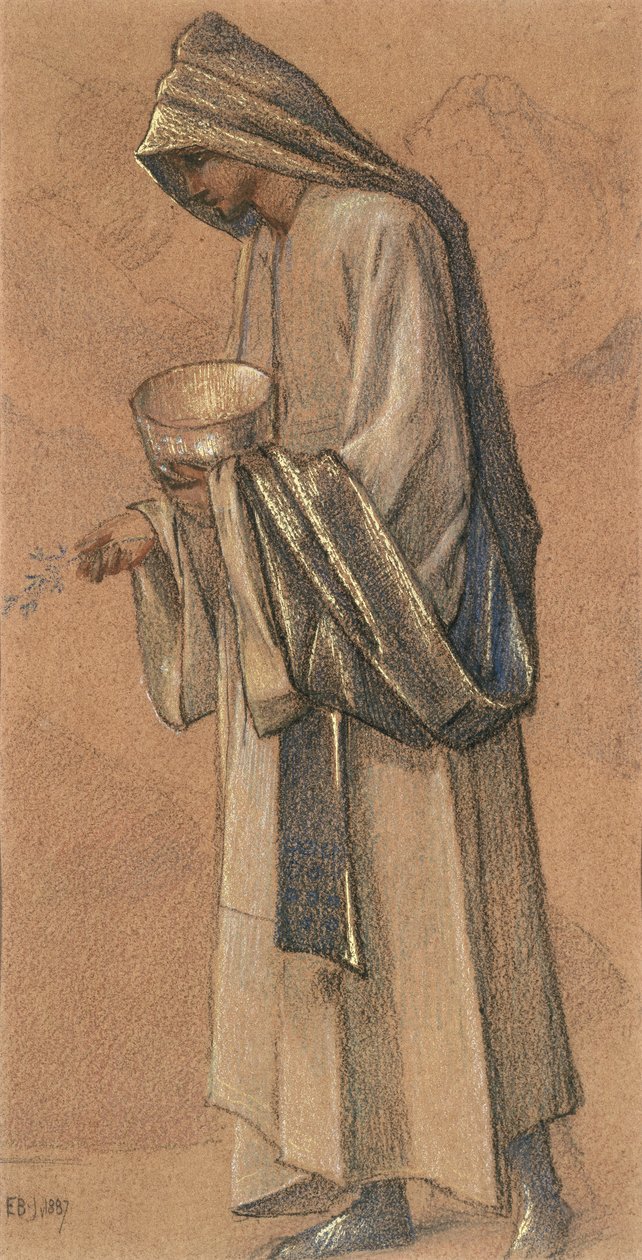 الملك بالتزار ، 1887 (طباشير ملونة وذهبية) بواسطة إدوارد بورن جونز