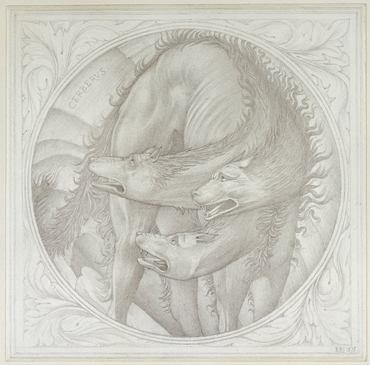 قصة Orpheus: Cerberus ، 1875 بواسطة إدوارد بورن جونز