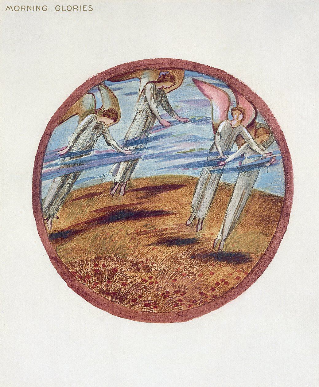 كتاب الزهور: XXI. صباح الصباح ، 1905 (ليثو مع الغواش على الورق) بواسطة إدوارد بورن جونز