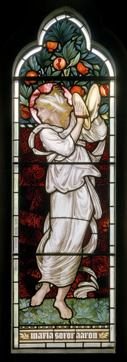 Waterford ، St Michael & All Angels ، Morris & Co. ، Edward Burne-Jones ، Miriam ، 1872 بواسطة إدوارد بورن جونز