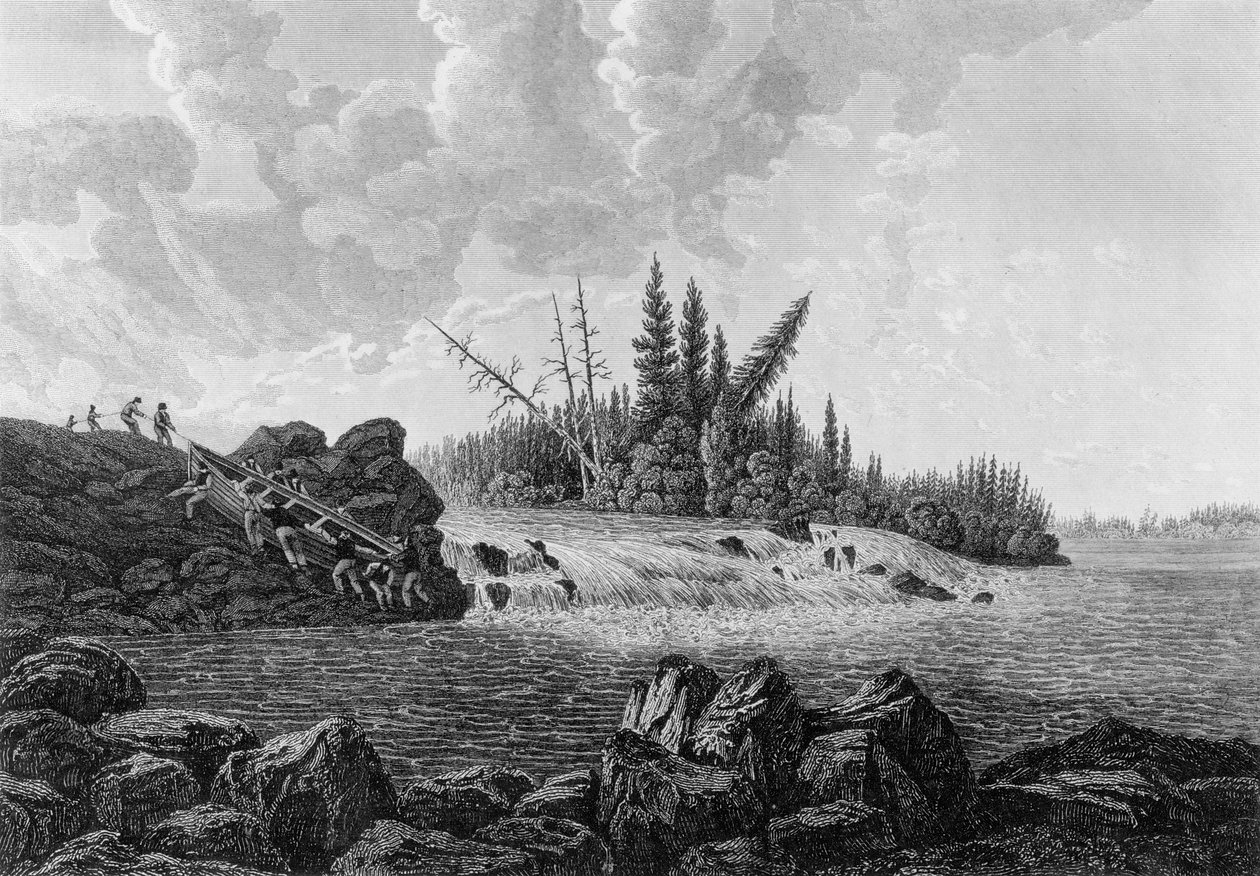 سقوط التراوت ، 1819 بواسطة إدوارد فرانسيس فايند