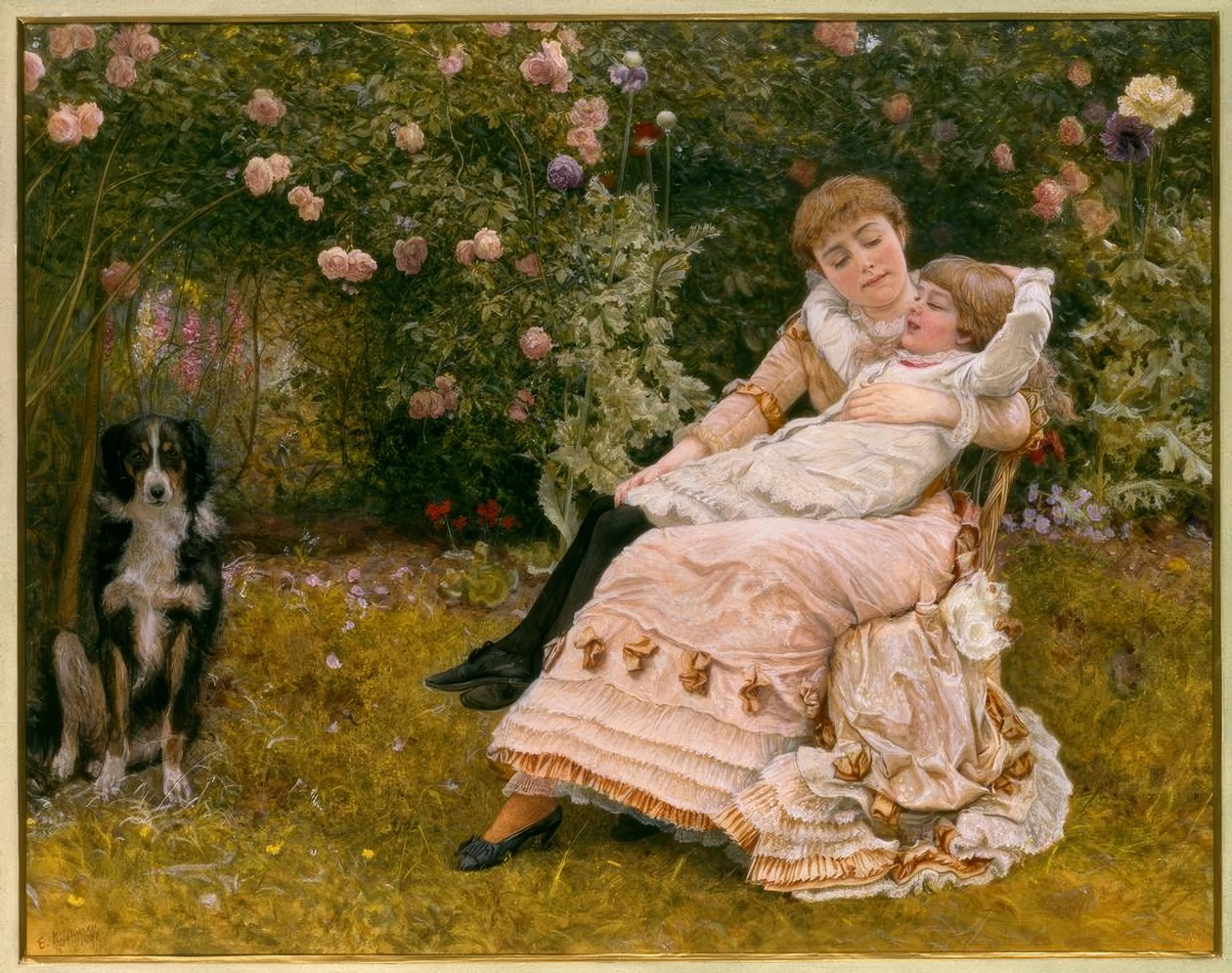 EKJohnson ، سعيد لأن اليوم طويل - Aquarell ، 1881 بواسطة إدوارد كيلينجورث جونسون