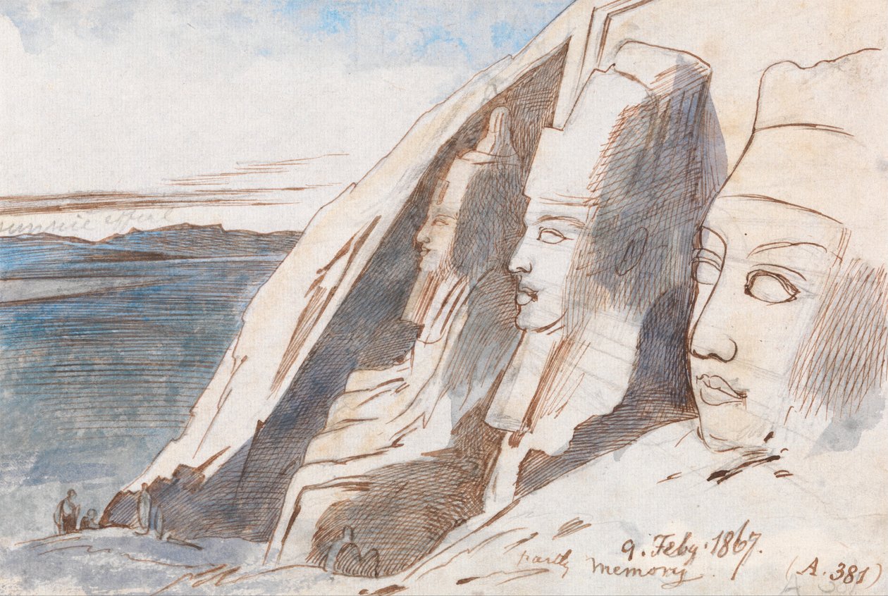 Abu Simbel بواسطة إدوارد لير