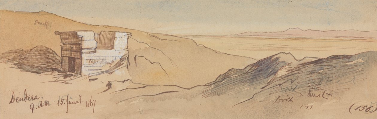 دندرة ، 9-00 صباحًا ، 15 يناير 1867 (156) بواسطة إدوارد لير