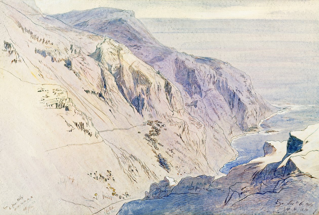 `` Eza &39;&39; (Eze) ، 1864 (حبر ومرحاض) بواسطة إدوارد لير