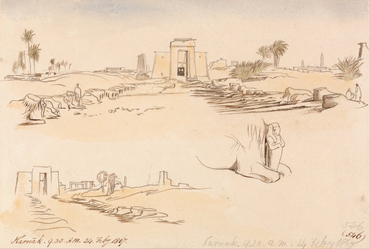 الكرنك ، 9-30 صباحًا ، 24 فبراير 1867 (546) بواسطة إدوارد لير