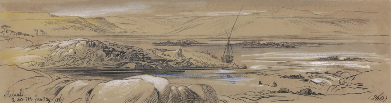 شلال ، 2-30 صباحًا ، 29 يناير 1867 (260) بواسطة إدوارد لير