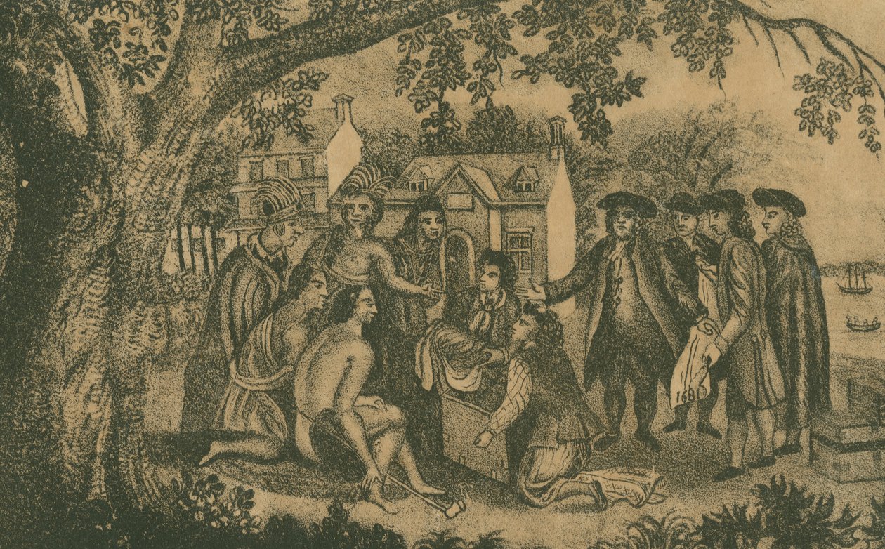 شجرة المعاهدات ، c.1833 بواسطة إدوارد مومفورد