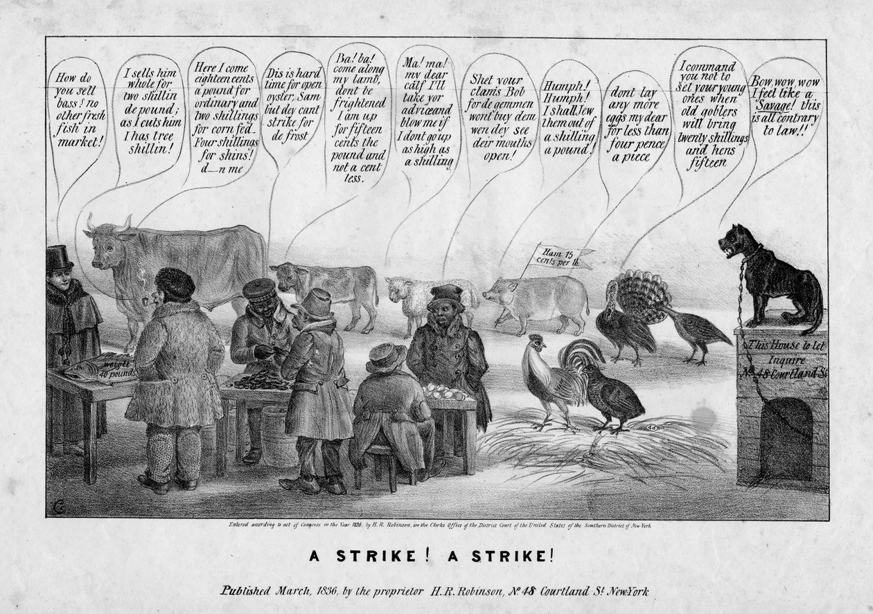 إضراب! إضراب! ، ج .1836 بواسطة إدوارد ويليامز كلاي