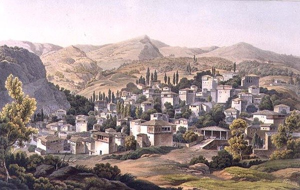 قرية بورتاريا ، اللوحة 16 من الجزء 3 من "مناظر في اليونان" ، نقشها ج. بيلي بواسطة إدوارد (بعد) دودويل