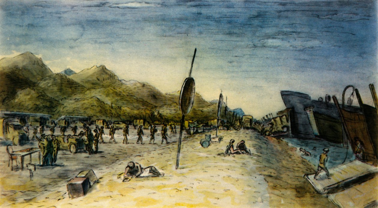 "غزو إيطاليا" ، 1944. بواسطة إدوارد أرديزون