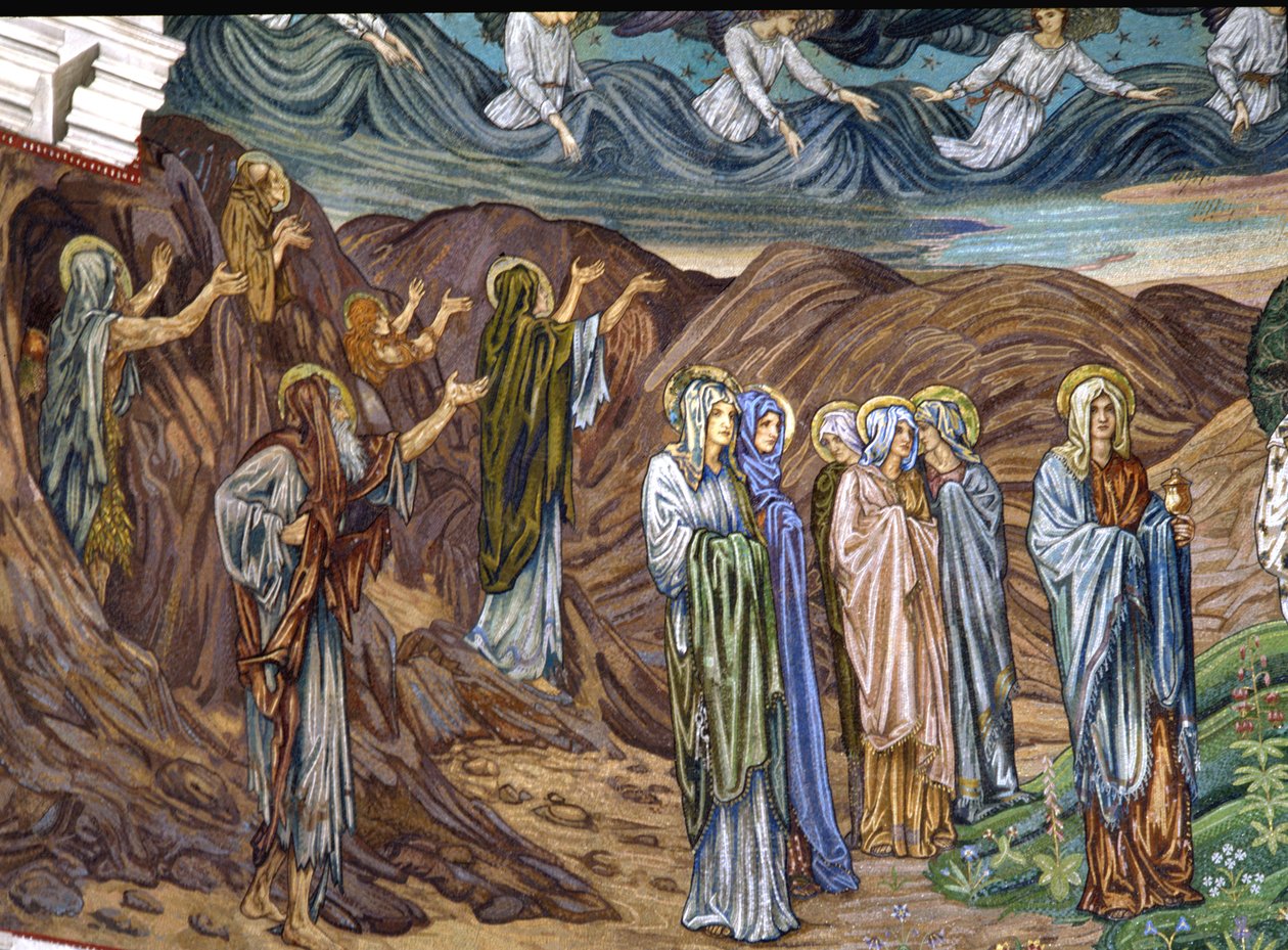 الزاهدون والنساء المقدسات ، 1880 - 90s (فسيفساء) بواسطة إدوارد بورن جونز