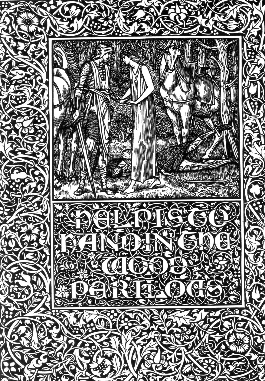 المساعدة في تسليم Wood Perilous ، 1896 بواسطة إدوارد بورن جونز