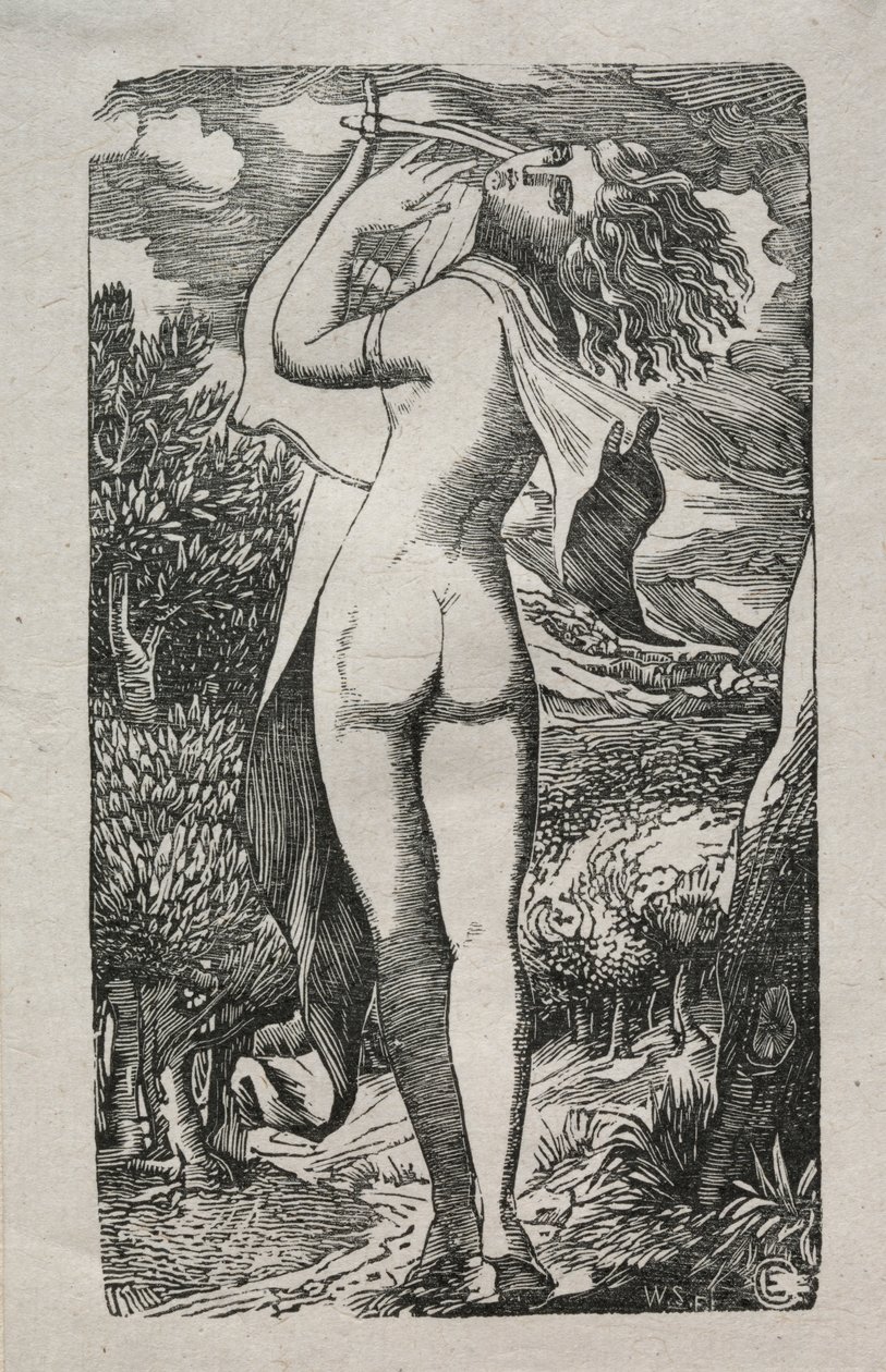Bacchante أو The Player on The Lyre بواسطة إدوارد كالفرت