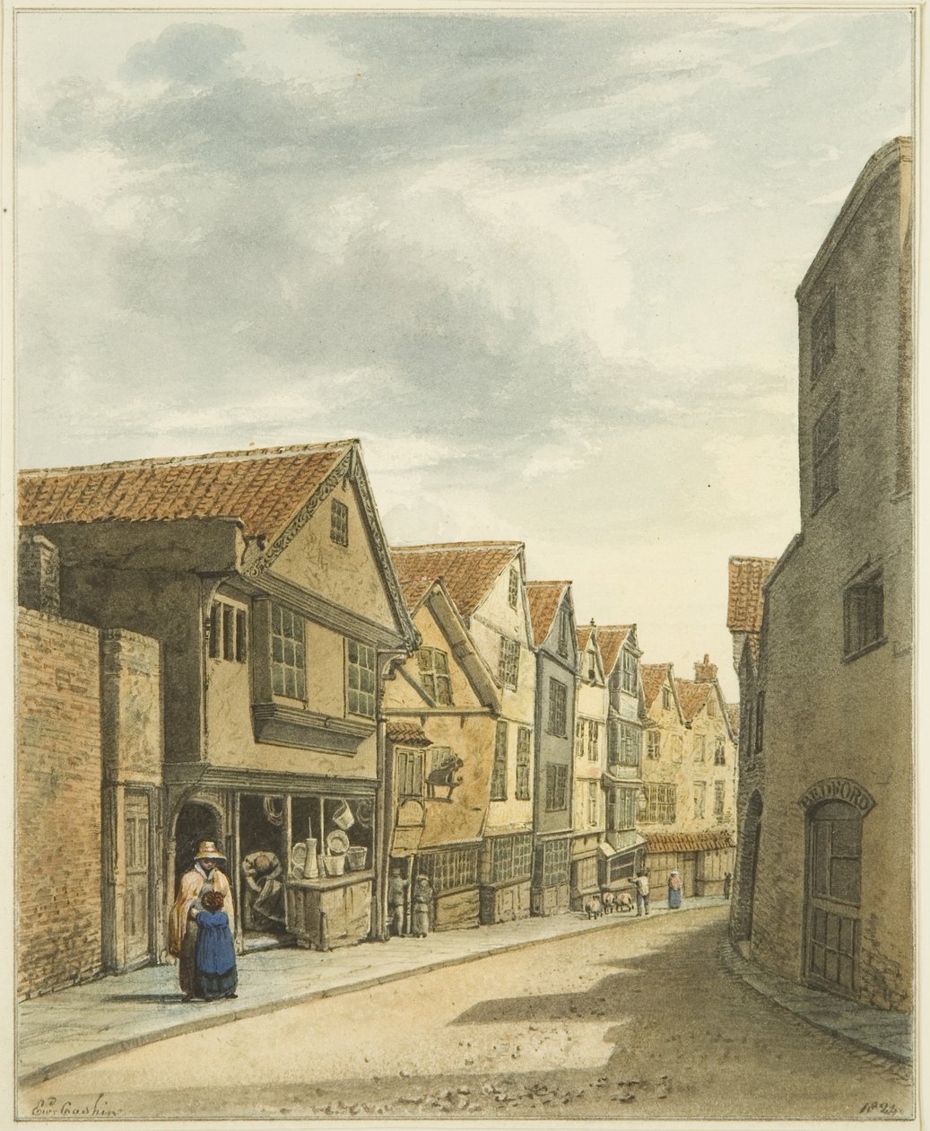 Castle Mill Street (pencil & watercolor on paper) بواسطة إدوارد كاشين