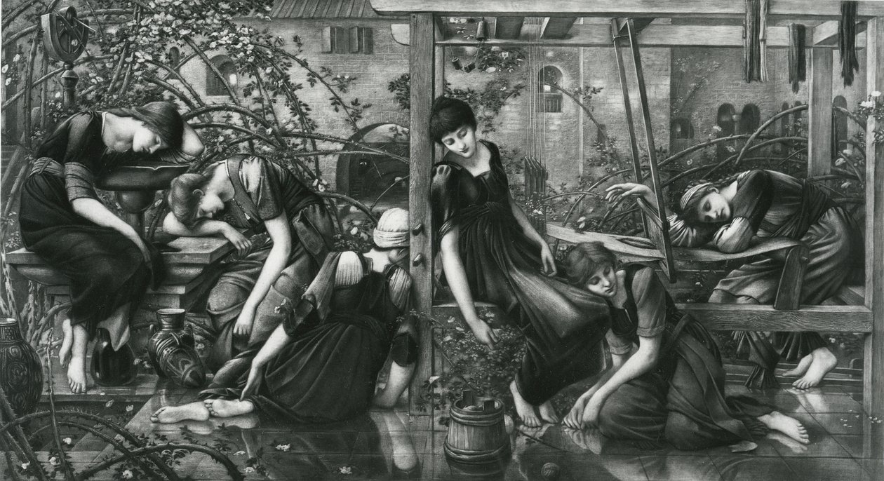The Garden Court ، من سلسلة Briar Rose بواسطة إدوارد كولي (بعد) بيرن جونز