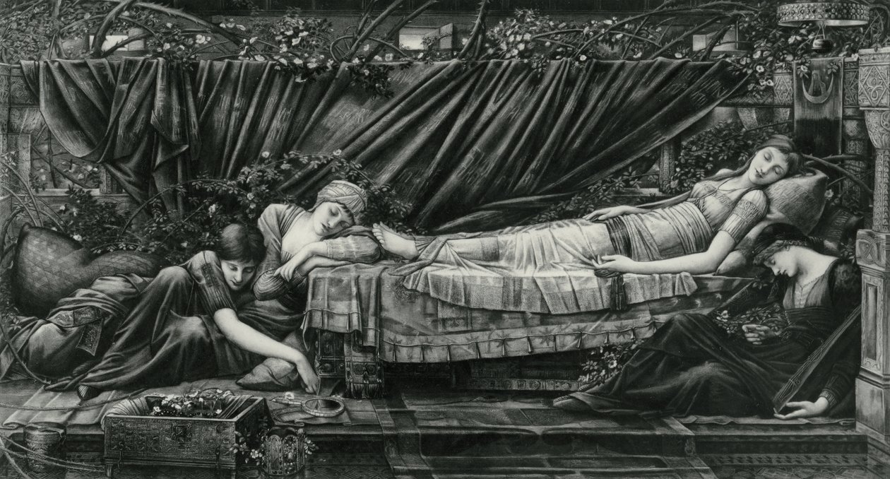 The Rose Bower ، من سلسلة Briar Rose بواسطة إدوارد كولي (بعد) بيرن جونز