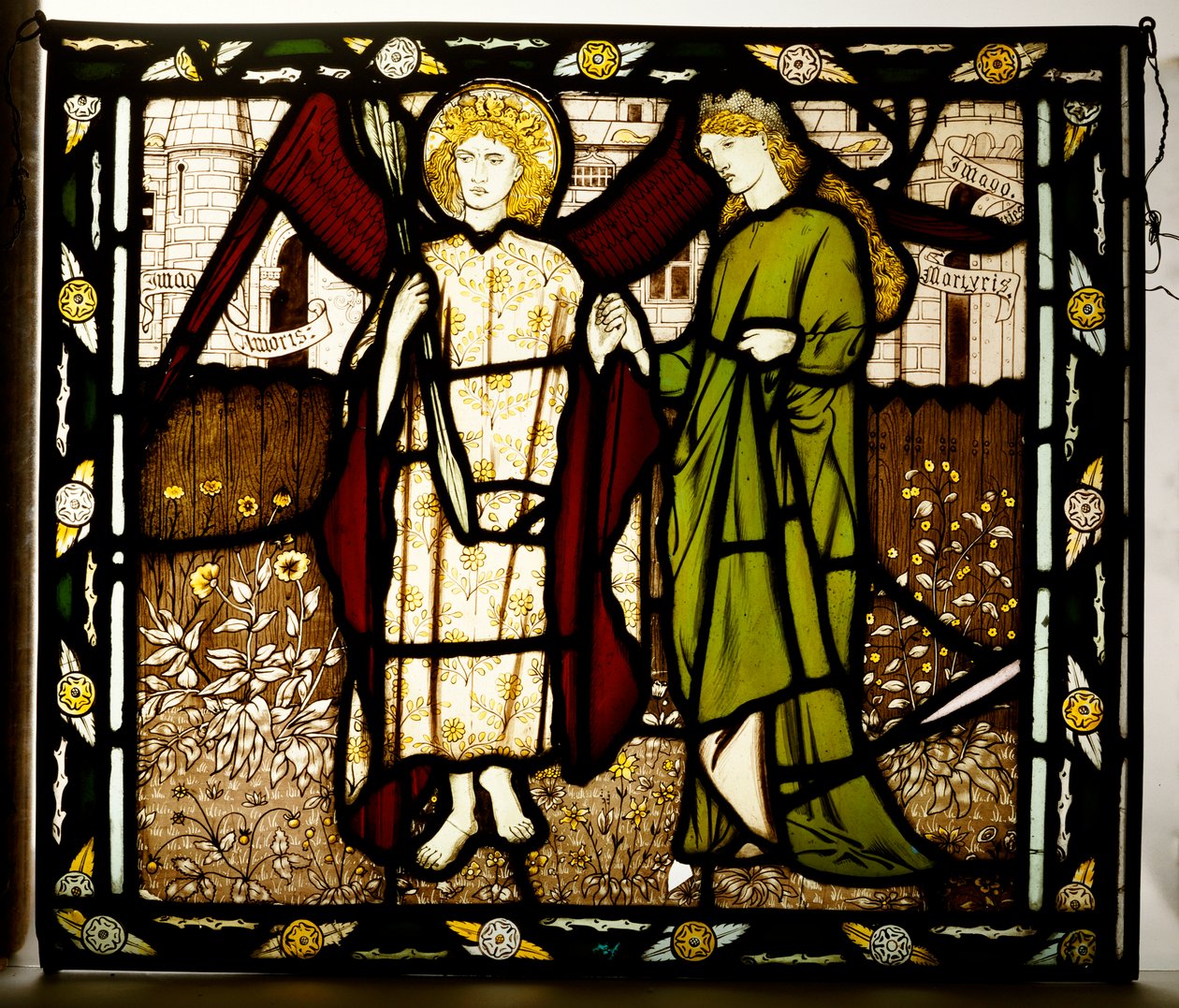 Amor and Alcestis ، لوحة Morris & Co. من "Legend of Good Wimmen" بقلم جيفري تشوسر ، 1864 بواسطة إدوارد بورن جونز
