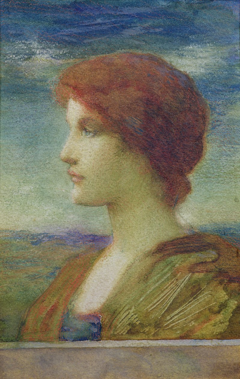 صورة لسارة برنهاردت (1844-1923) (باستيل) بواسطة إدوارد بورن جونز