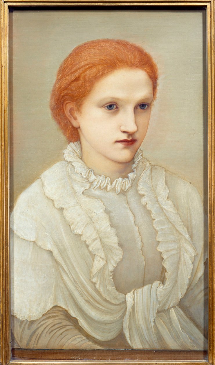صورة للسيدة فرانسيس بلفور (1858-1931) لوحة لإدوارد بيرن جونز (1833-1898) 1880 صن. 0،63x0،38 م نانت ، متحف الفنون الجميلة بواسطة إدوارد بورن جونز