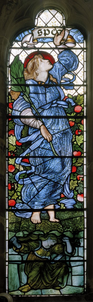 Rochdale، St Chad، Morris & Co.، Edward Burne-Jones، Hope، 1873 بواسطة إدوارد بورن جونز
