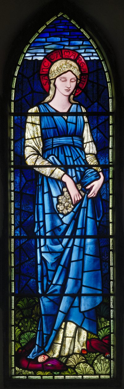 Rottingdean، St Margaret، Morris & Co.، Edward Burne-Jones، St Margaret، 1894 بواسطة إدوارد بورن جونز