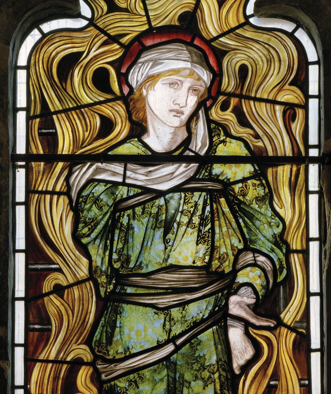 Shadrach ، The Fiery Furnace ، West Window ، 1870 (زجاج ملون) بواسطة إدوارد بورن جونز