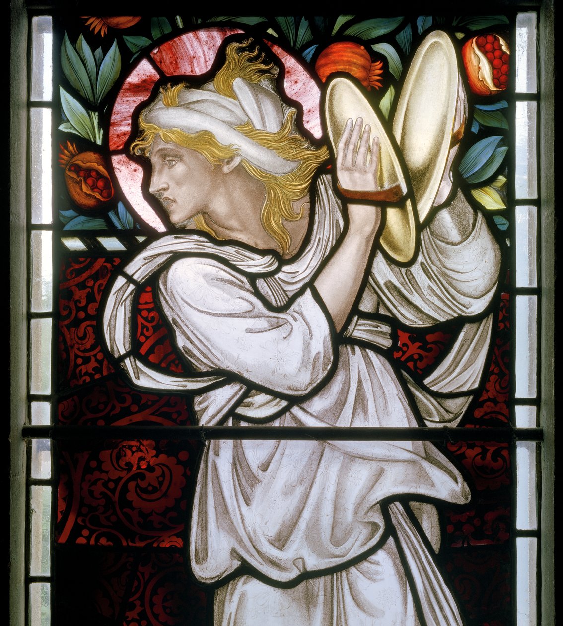 Waterford ، St Michael & All Angels ، Morris & Co. ، Edward Burne-Jones ، تفاصيل Miriam ، 1872 بواسطة إدوارد بورن جونز
